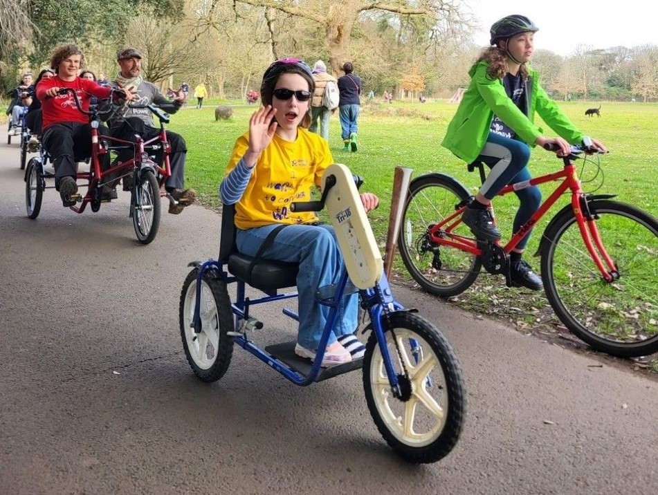 kids riding bikes
