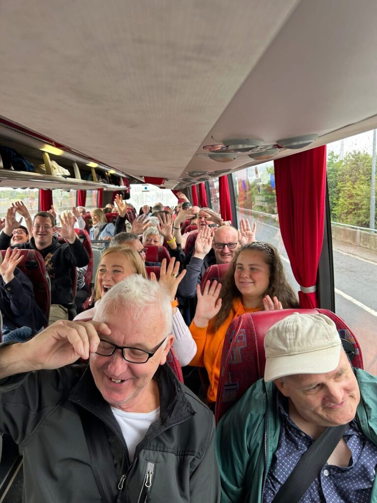 People on a coach