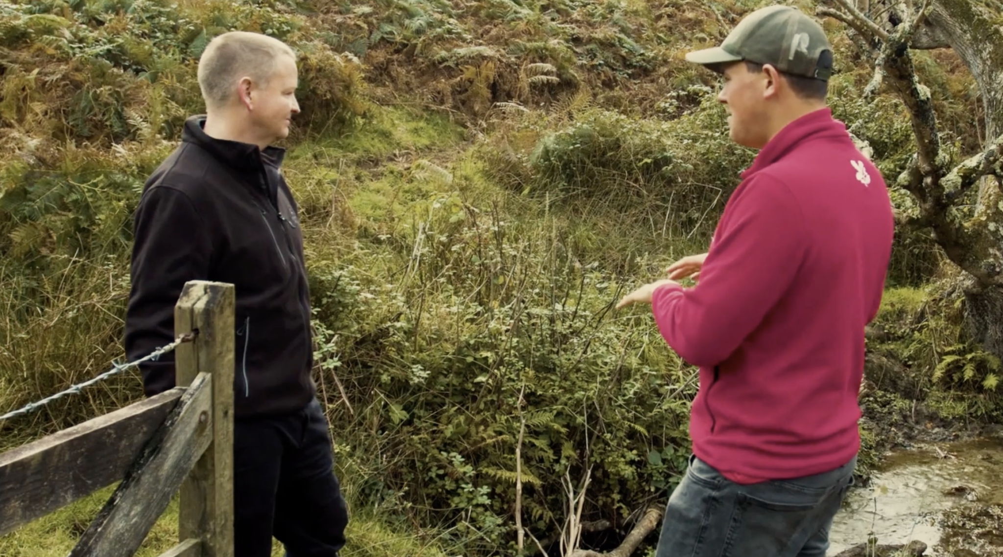 Chris Pitt Talking to someone at the national trust
