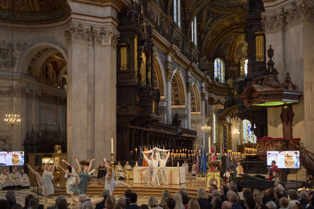The Royal Ballet School perform a dance, choreographed by Layla (final year student), to the piano composition ‘Bluebird’ by Alexis Ffrench (b.1970).