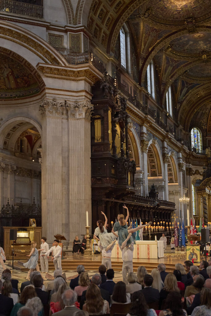 The Royal Ballet School perform a dance, choreographed by Layla (final year student), to the piano composition ‘Bluebird’ by Alexis Ffrench (b.1970).