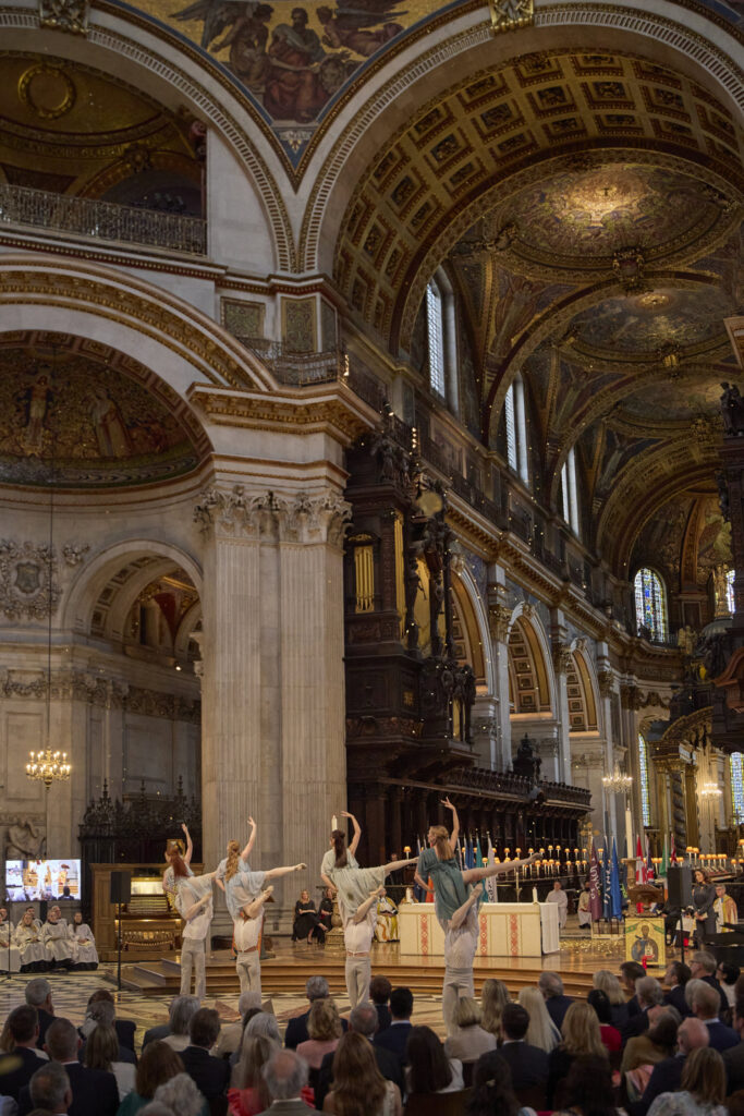 The Royal Ballet School perform a dance, choreographed by Layla (final year student), to the piano composition ‘Bluebird’ by Alexis Ffrench (b.1970).